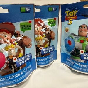 Toy Story 5 Bath Bombs Tangerine / Watermelon Scented Woody Jessie Lightyear New
